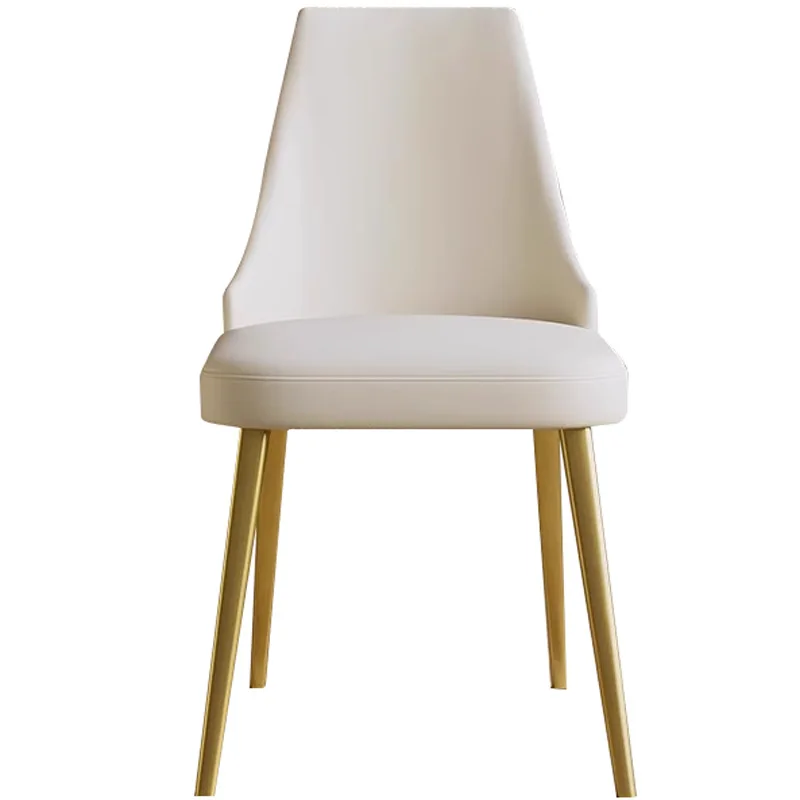 

Nordic simple net red leather dining chair small apartment chair back chair designer home desk