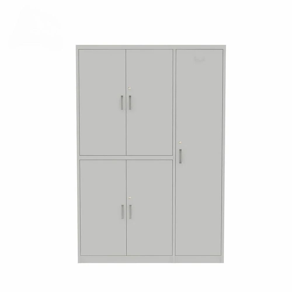 Metal storage cabinet with 6 drawers (short steel-door office cabinet)