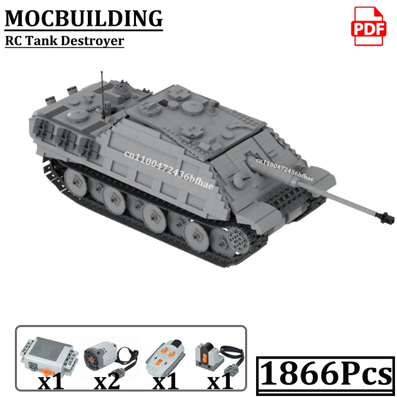 

Радиоуправляемый танк, WWI, военная боевая машина, блоки MOCBUILDING, Jagdpanther, танковый разрушитель, строительные игрушки, подарочные кирпичи
