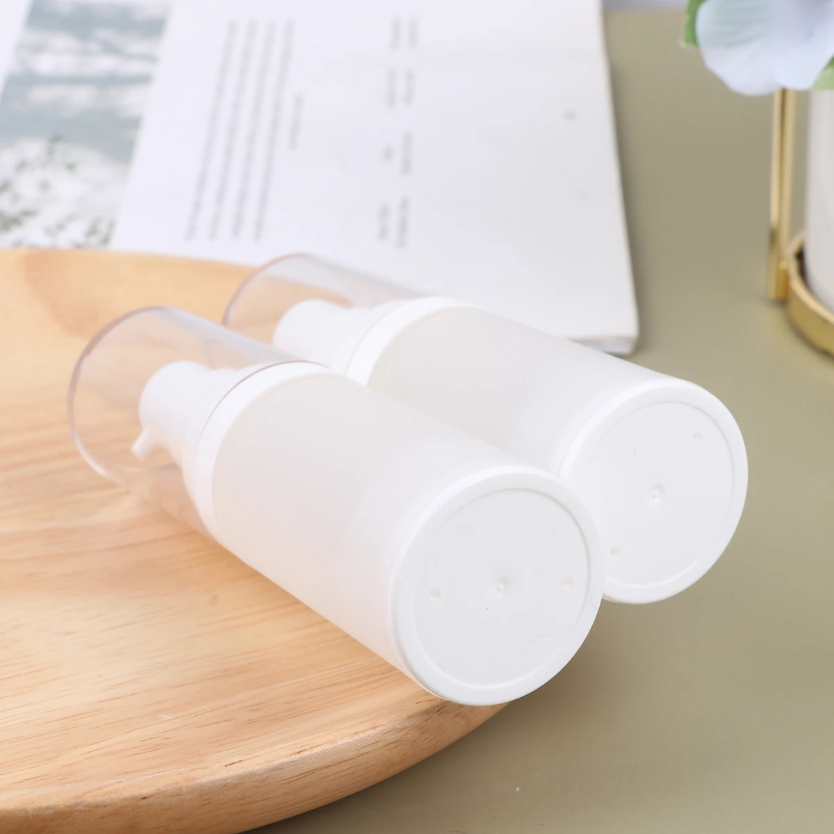 

3Pcs 20ml Frosted Plastic Emulsion Bottles Safe Durable Leakproof Dispensers for Travel Emulsion Bottle