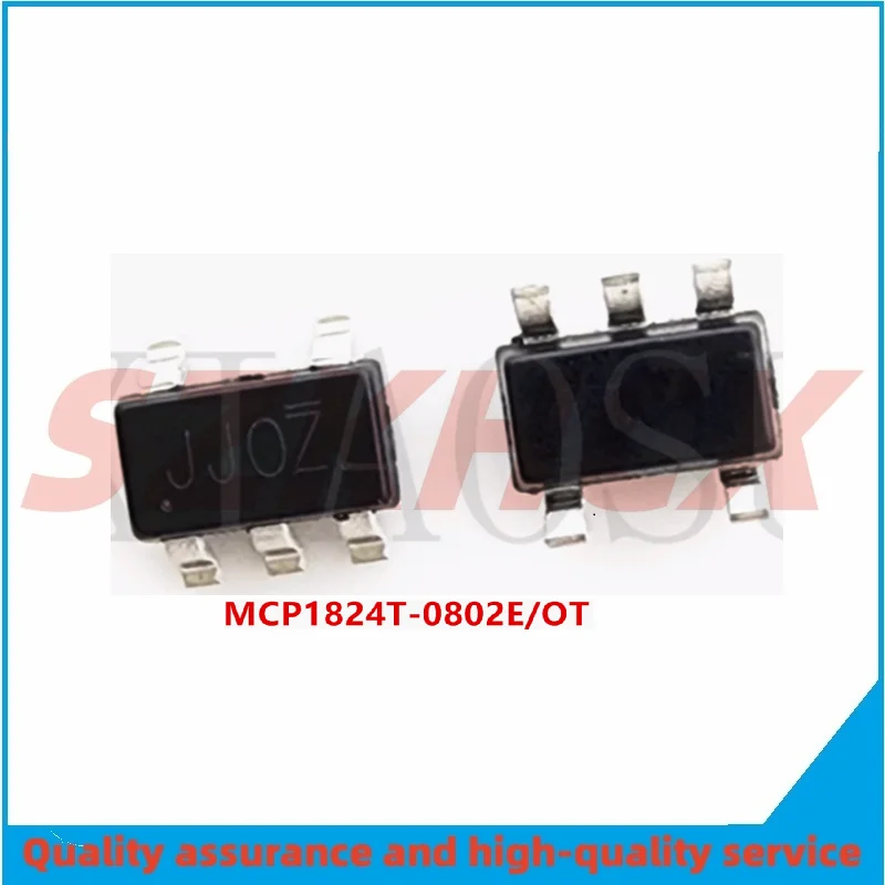 1-10PCS/LOT NEW MCP1824T-0802E/OT SOT23-5