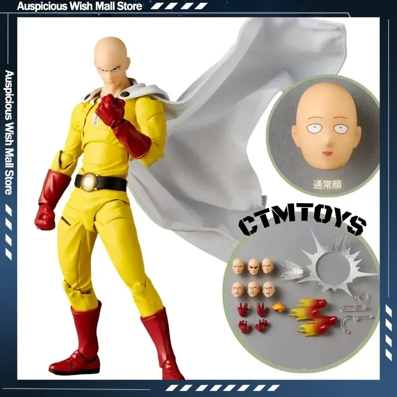 

One Punch Man Saitama Amazing Yamaguchi Revoltech Saitama In Stock Anime Action Collection Figures Model Toys Xmas Gifts