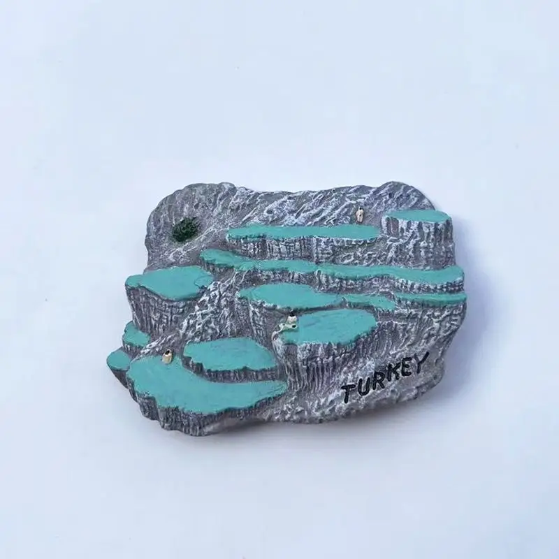 

Türkiye Pamuk Kalesi Scenic Wonders Personalized Creative Magnetic Fridge Magnets Internet Celebrity Hotspot High-Value Crafts