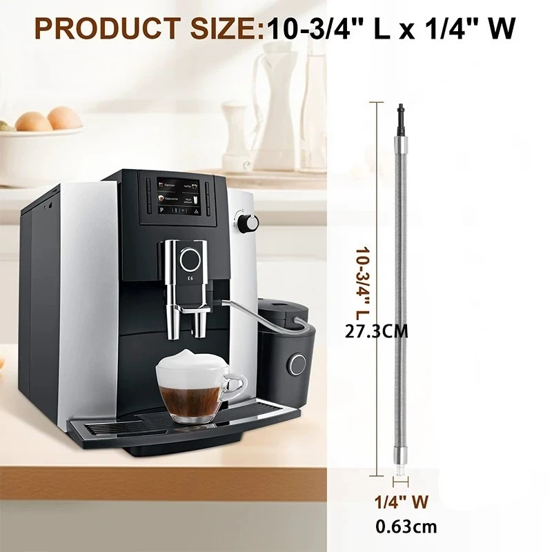 مناسبة لآلة الإسبريسو الأوتوماتيكية بالكامل من JURA JURA أنبوب رغوة الحليب HP1 موصل ملحق كوب WE8
