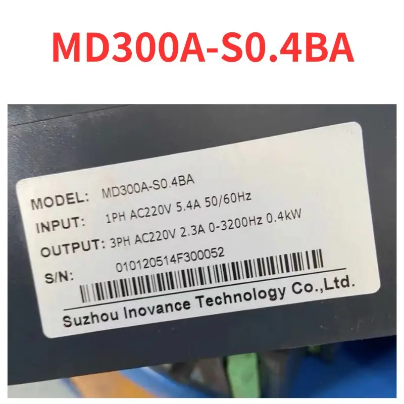 90% new  MD300A-S0.4BA   frequency converter  tested OK