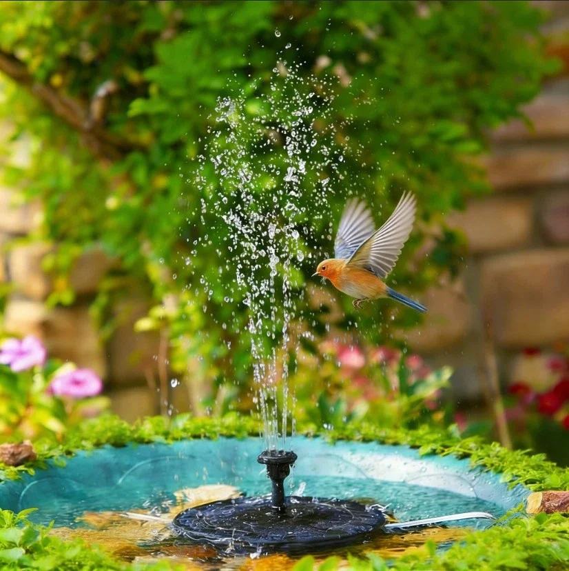 Submersible Solar Power Fountain Floating Water Pump Bird Bath Garden Pond Decor