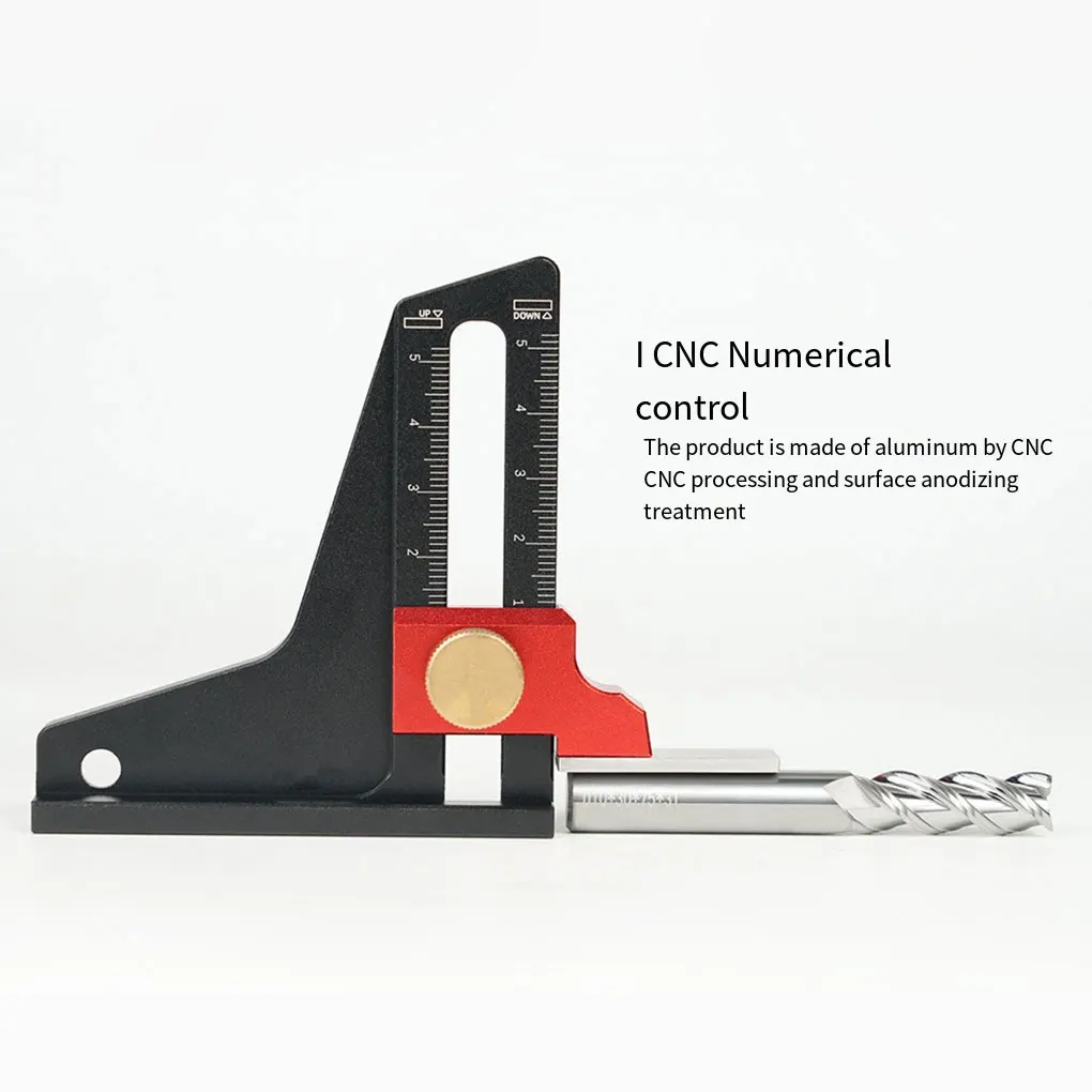 Adjustable Ruler Saw Table Gauge Hollow Depth Measuring Instrument Laser Scale Dual Scale External Altimeter
