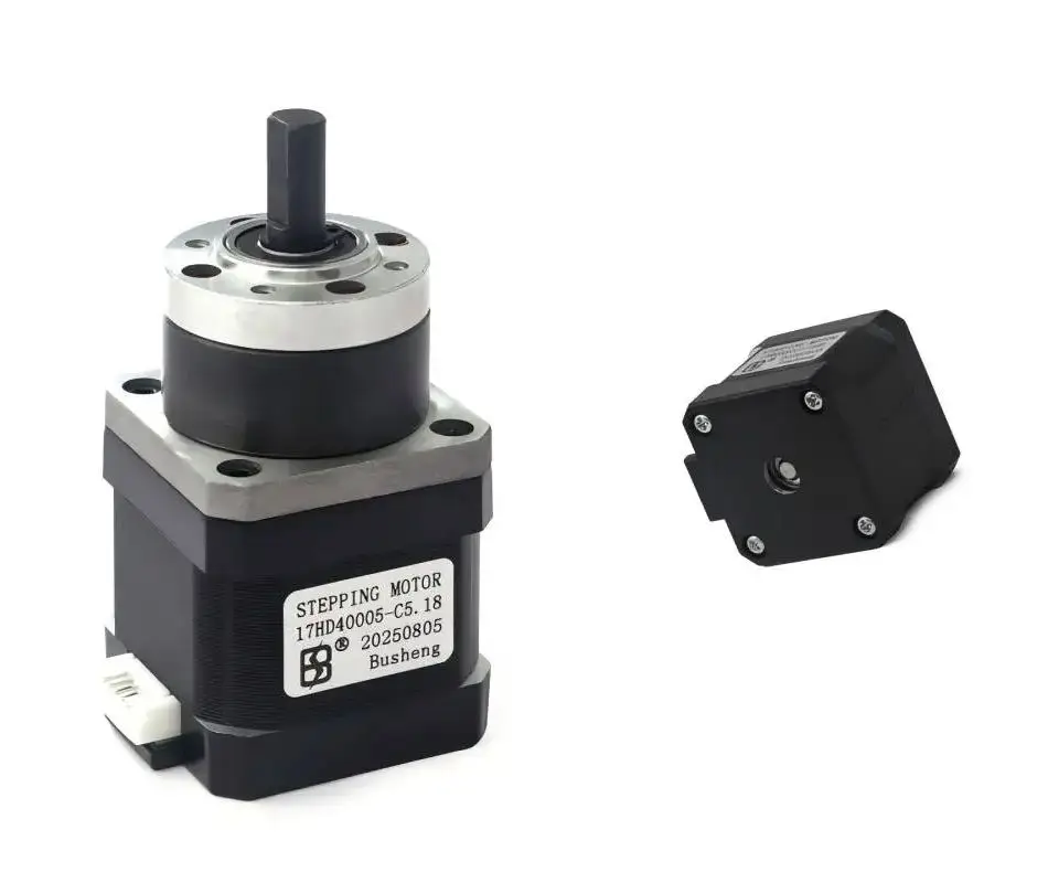 มอเตอร์สเต็ปเปอร์ Nema 17 พร้อมเกียร์ดาวเคราะห์ 17HD40005 - C5.18, 1.5A, 0.42N·m, 1.8 °   สำหรับเครื่องพิมพ์สามมิติ/ซีเอ็นซี/งาน DIY