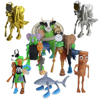 Italian Brainrot Tung Sahur Figure Toy Tralalero Tralala Figures Bombardino Crocodilo Shimpanzini Bananini Model Decor Doll Gift