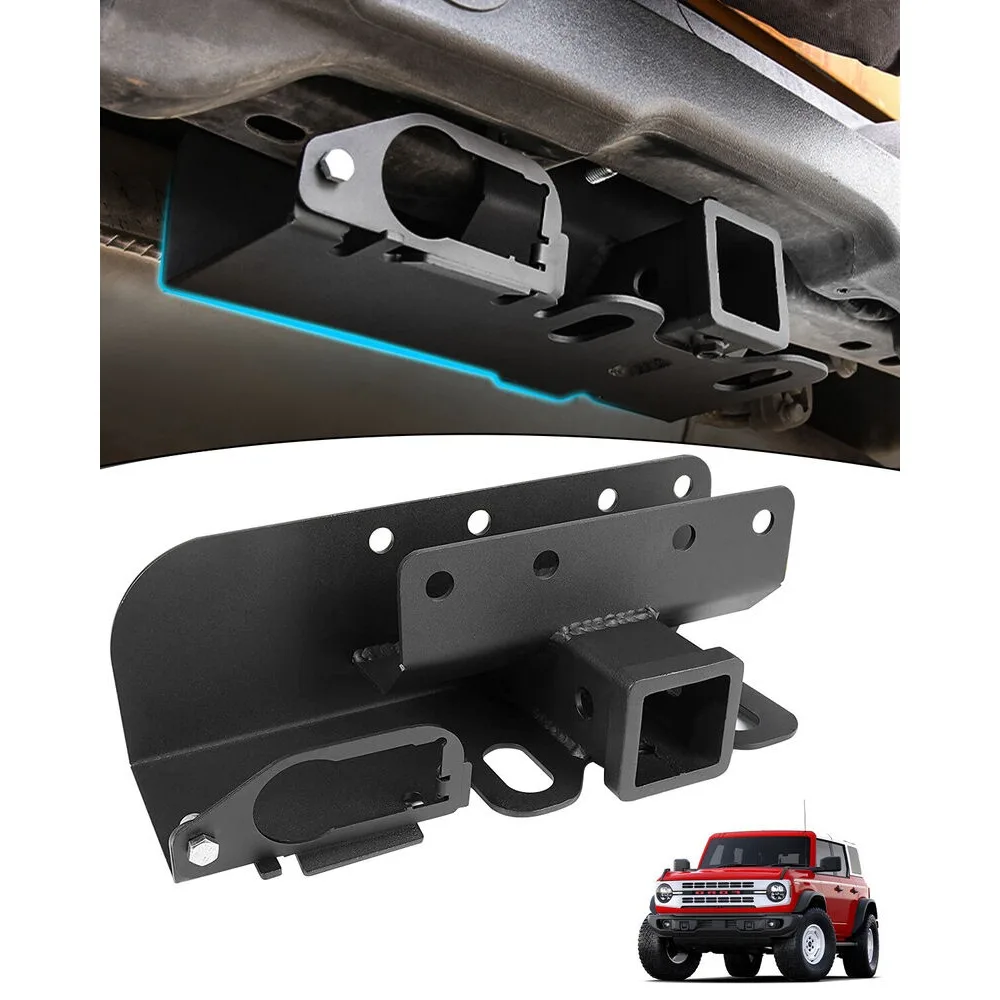 

Original trailer hitch Towing Hauling 2" Trailer Hitch Receiver with Cover For Bronco 2/4 Door 2021 2022 2023 US