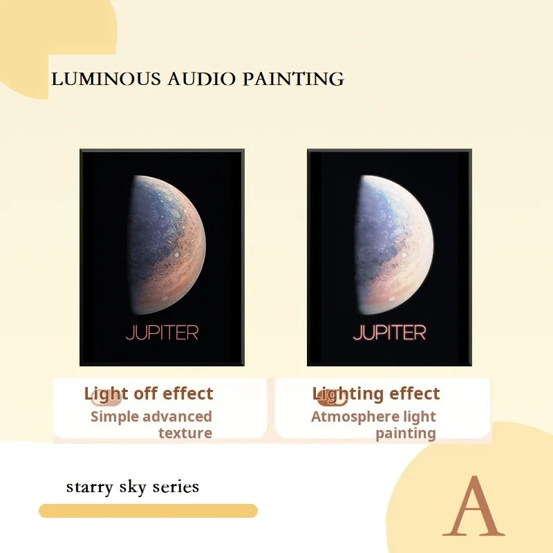 Фоторамка Беспроводная Bluetooth Аудио Атмосфера Ремешок Освещение Динамик художника Подарок на день рождения Девушка Фреска Украшение для мальчиков