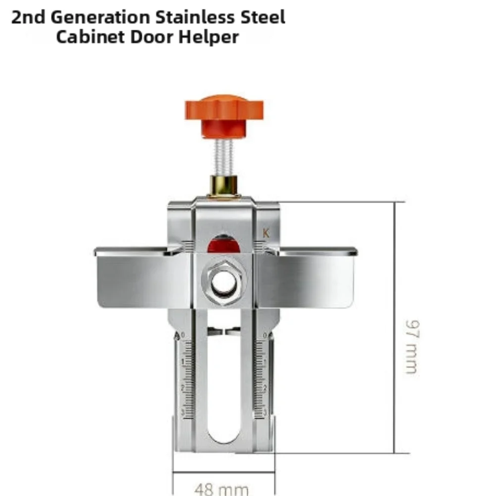 

Инструмент для дверных панелей из нержавеющей стали 2-го поколения с основанием и опцией сверления, легкая регулировка зажима для различных высот дверей, 2 мм