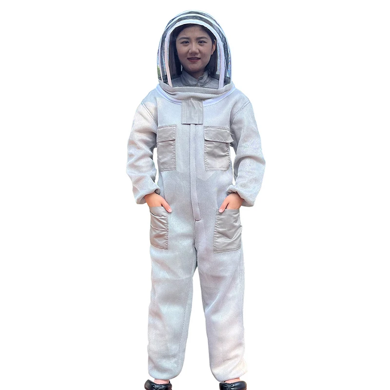 Siamese Beekeeping Suit Professional Beekeeper Suit 3D Air Cotton Thicken Bee Suits Mesh Prevent Stings Anti-bee Take Honey