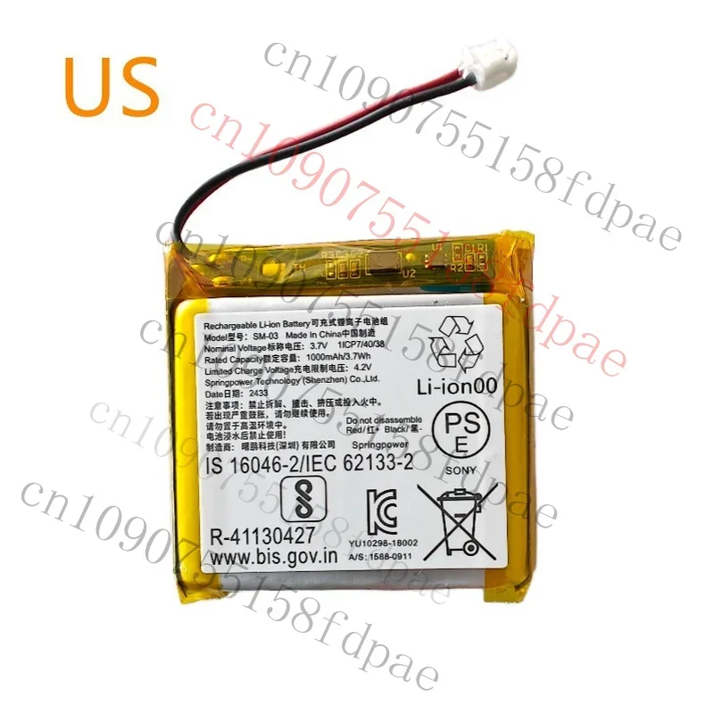 

OK Replacement Battery For Sony WH-1000XM3 WH-1000XM4 XB900N CH710N Headset SM-03