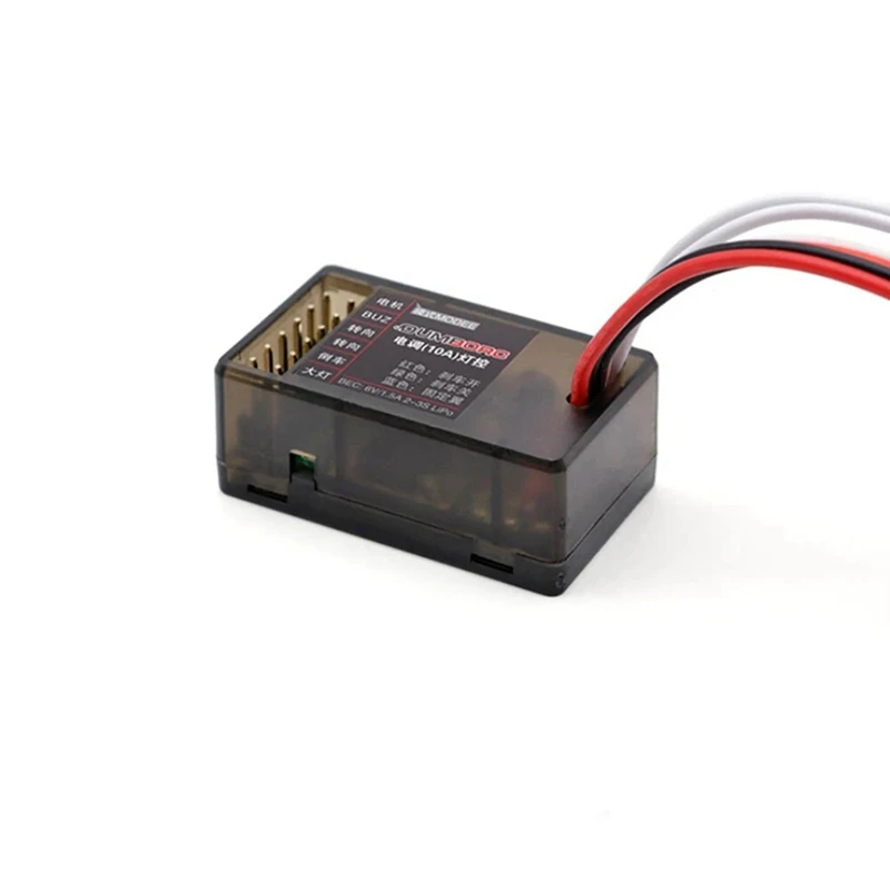 10A Brushed ESC 2S 3S 12V Dual Way Speed Controller Brake LED Control For RC Vehicle Car Boat Tank Accessories