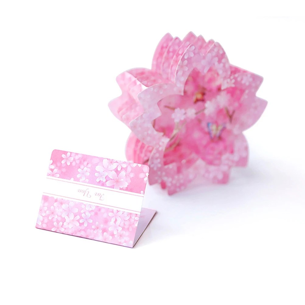 

3D Greeting Cherry Blossom Butterflies 3D Greeting Card Invitation Birthday Custom Paper Crafts Gifts