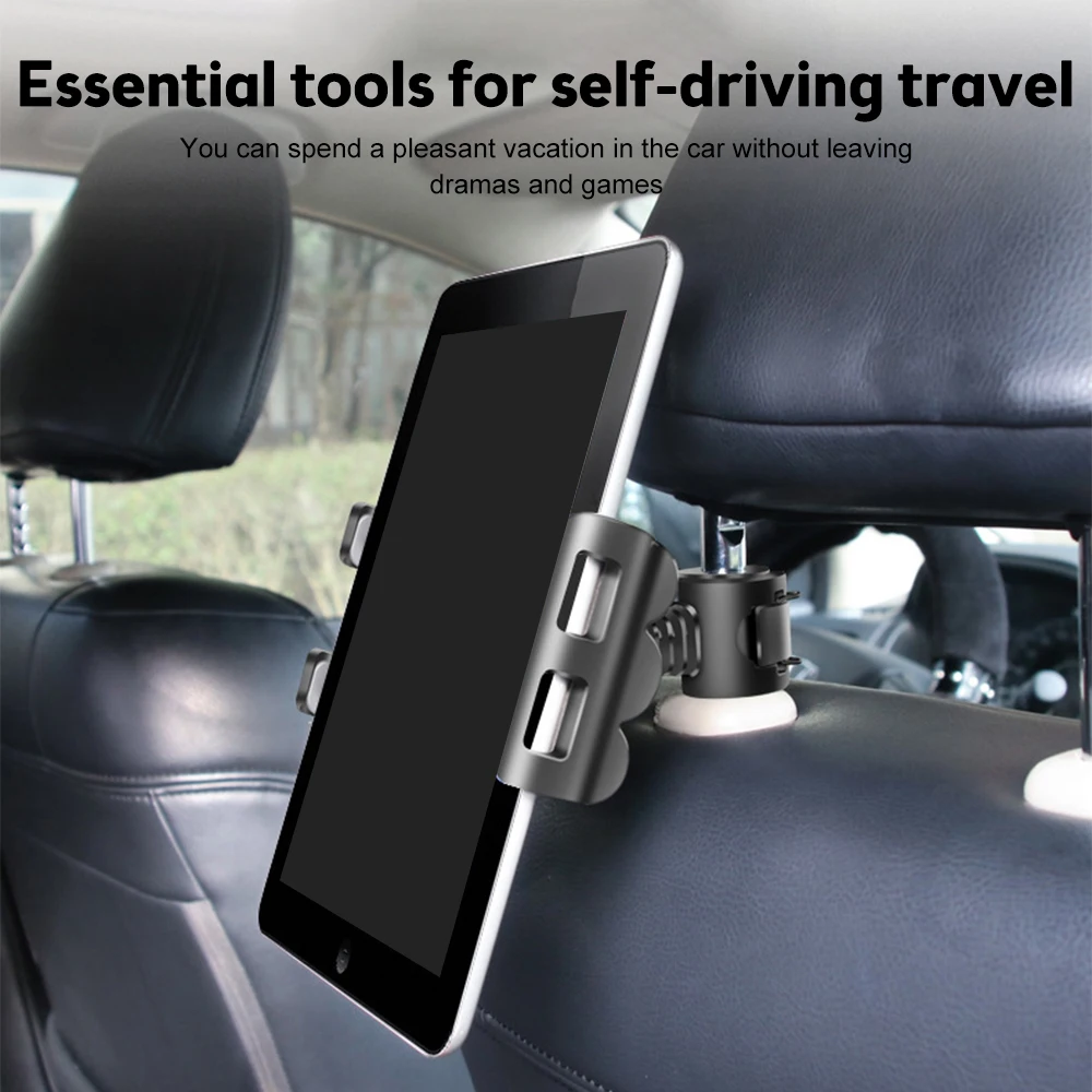 Adjustable Car Tablet Stand Holder For IPAD Tablet Accessories Universal Tablet Stand Car Seat Back Bracket For 4-11 Inch Tablet
