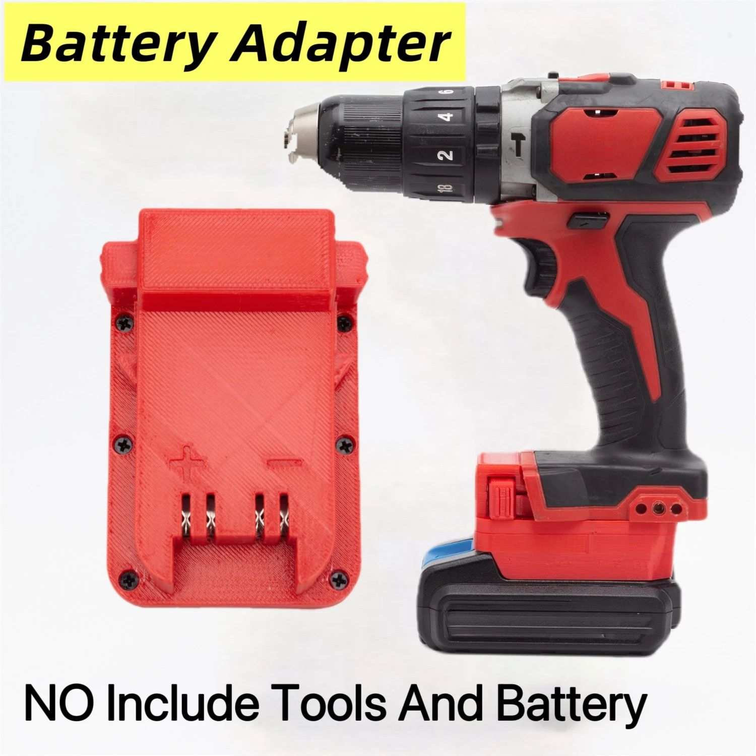 

Для аккумулятора HART 20 В, литий-ионный адаптер/конвертер для Milwaukee 18 В, беспроводные портативные инструменты серии, аксессуары (без батареи)