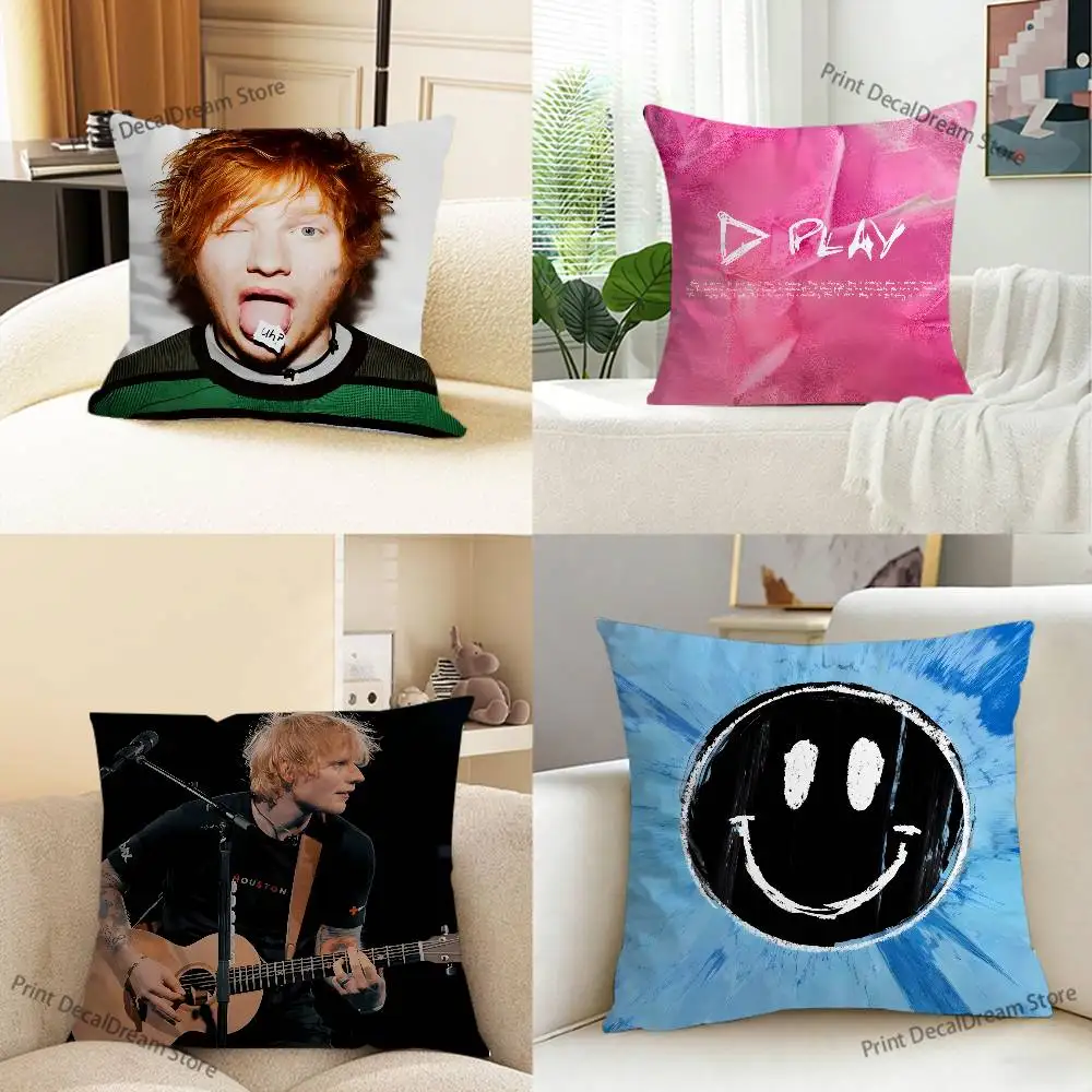 Ed S-Sheeran Singer Ablum Pillow Case For Sofa Decor Car Office Room Printing Cushion Cover Decorations and Protector