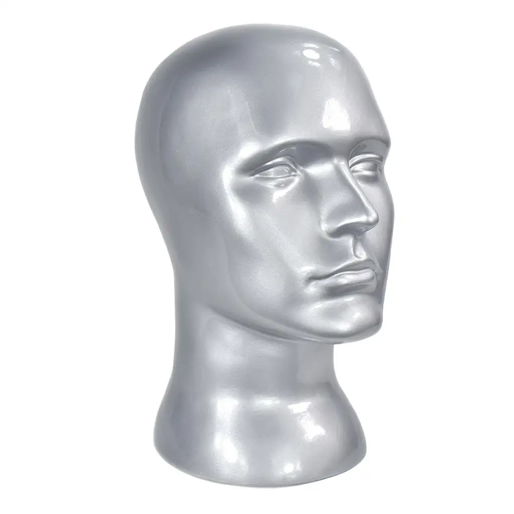 Espositore per sciarpe per cappelli in PVC per parrucche da uomo da 22 pollici