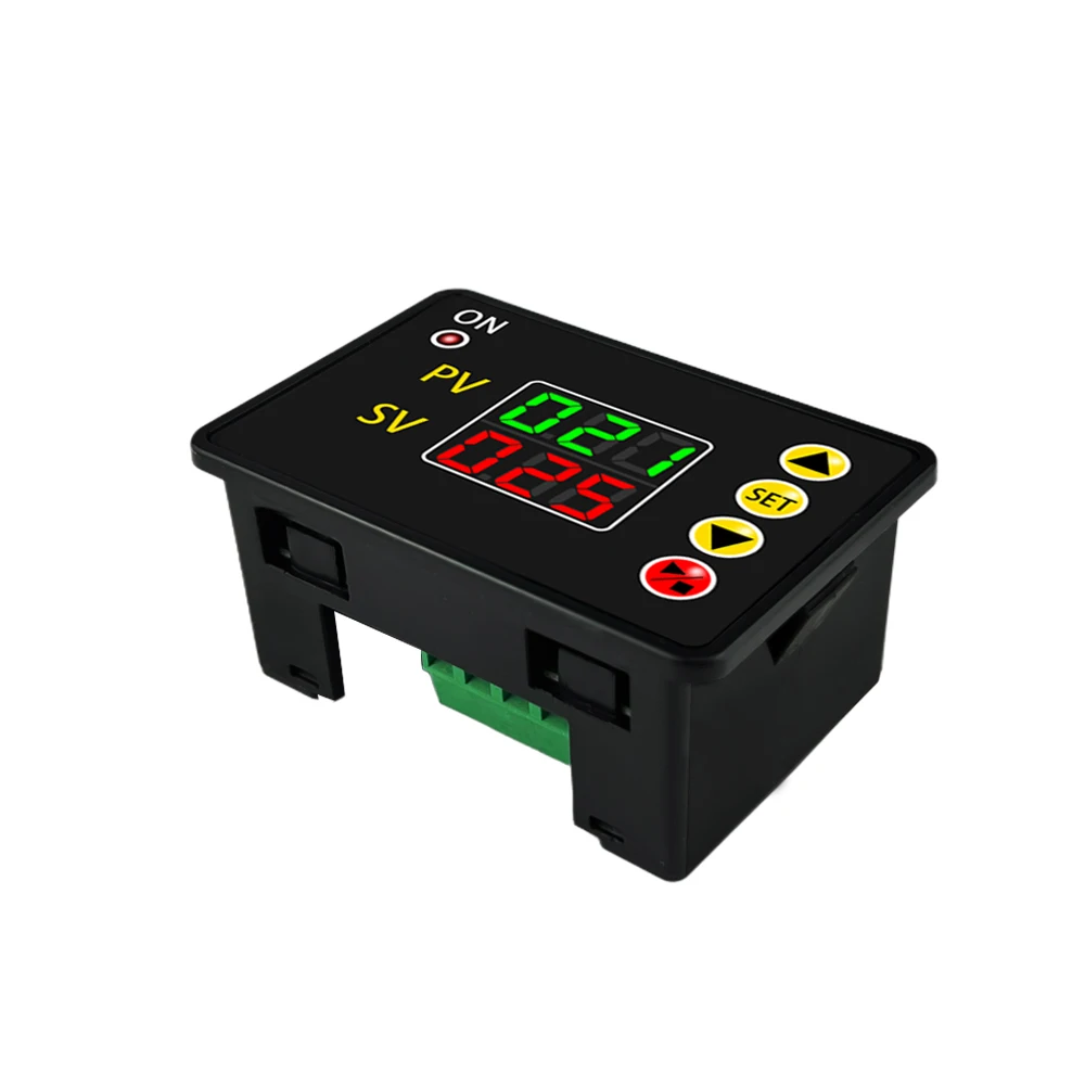 DC 12V/24V AC 110V-220V T2310 Digital Time Delay Switch Relay 0-999s/min/ hour Open Timer Control Module Power Supply