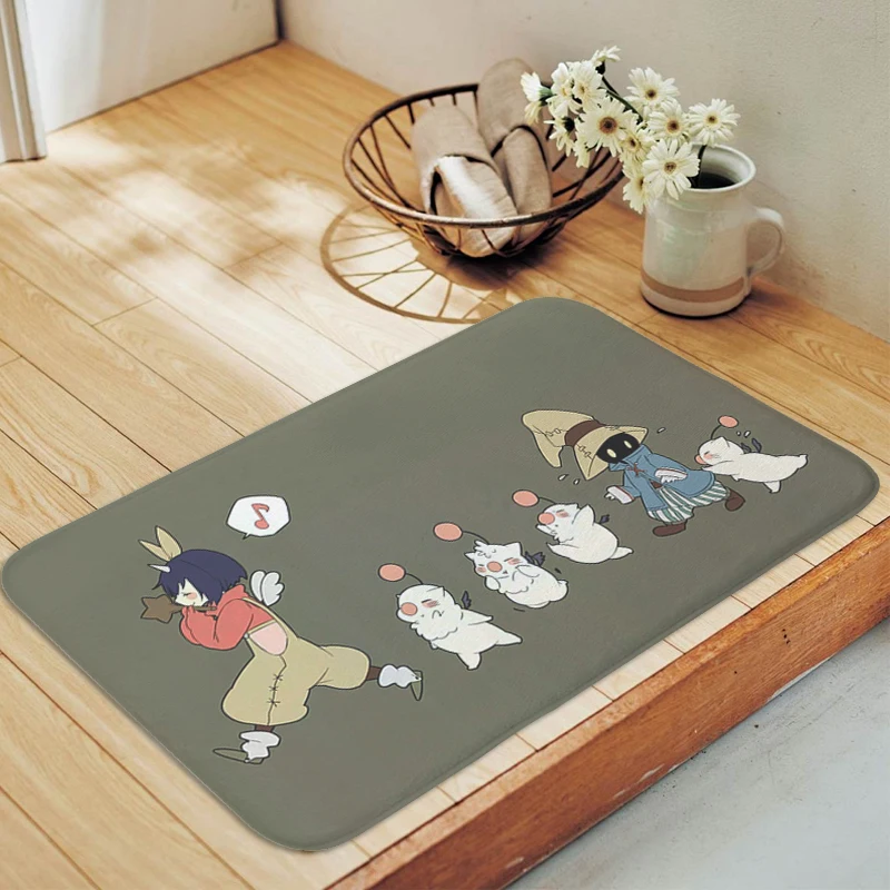 

Lovely Moogle Interior Entrance Mat Living Room Bedroom Rug Balcony Hallway Floor Carpet Anti Slip Custom Doormat Home Bathmat