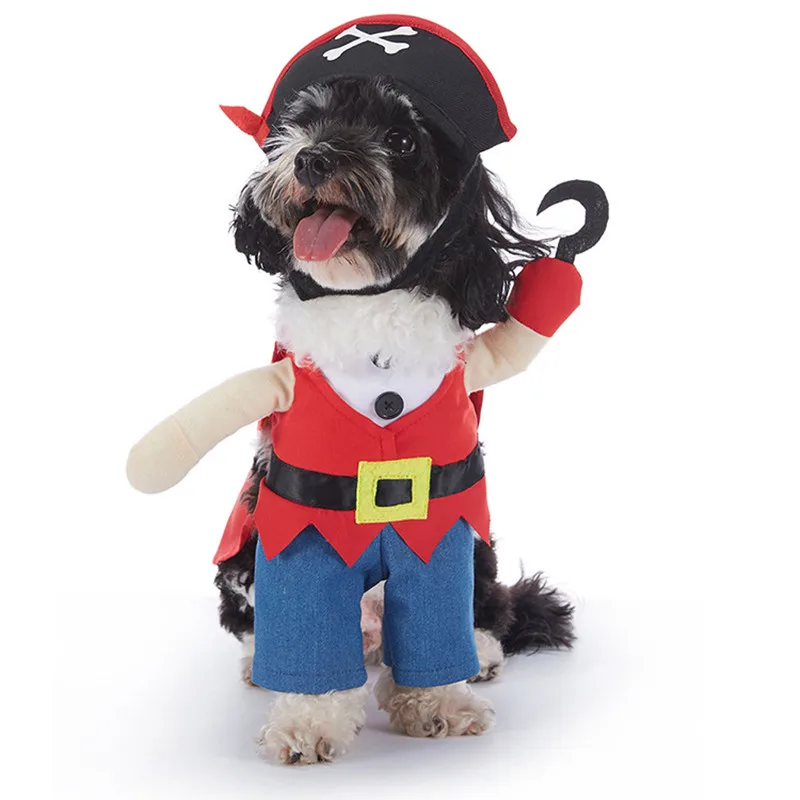 Halloween Christmas Pet Dog Clothes Pumpkin Bat Pirate Cosplay Funny Dog Costume Puppy Cat Clothing Festival Dressing Up Suit