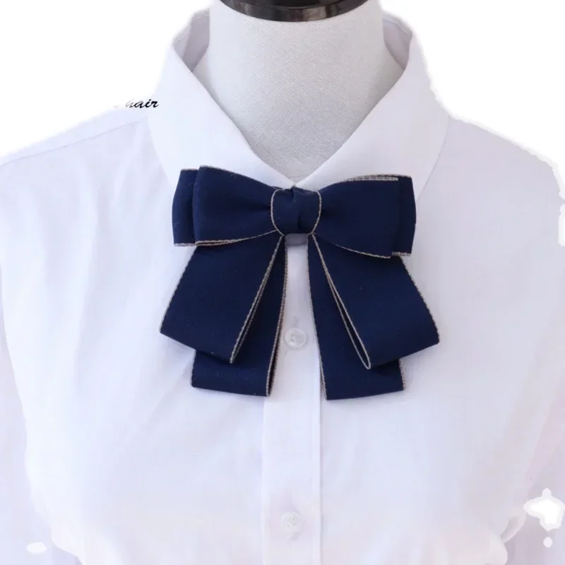 Bank bow tie bow scarf Female professional staff teller decorated bow shirt Work blue bow tie bow scarf bow ite