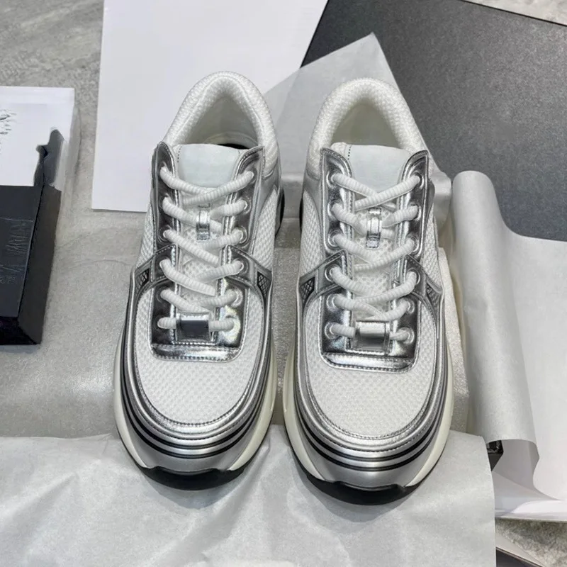 High quality unisex flat sports shoes, casual women's shoes, lace patterns, running shoes, luxurious casual patchwork shoes