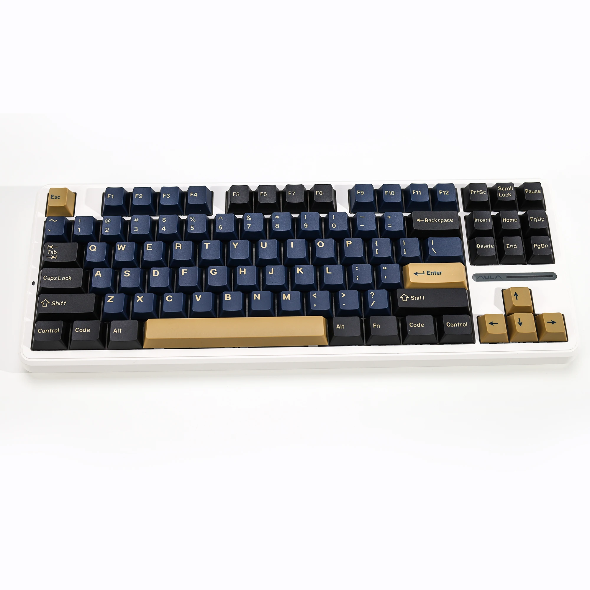 KBDiy Cherry Profile GMK Blue Samurai Keycaps Double Shot PBT Keycap for Mechanical Keyboard Game ISO DIY Custom 75% 60/64/108