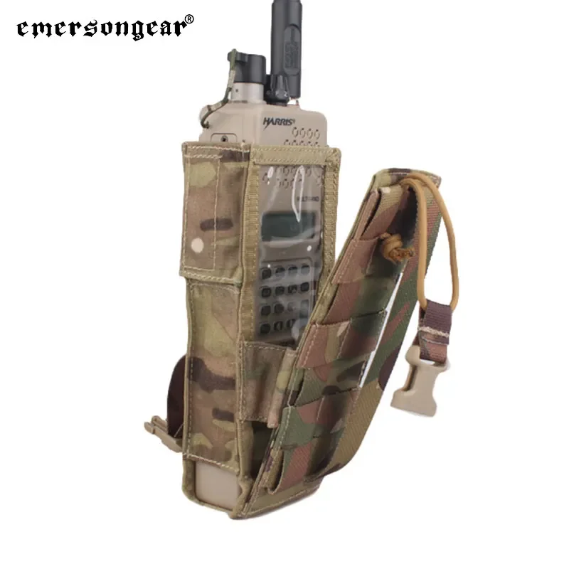 Imagem -03 - Emersongear Tático Prc 148 152 Bolsa de Rádio Caça Paintball Airsoft Combate Engrenagem Molle Rádio Titular Multicam Náilon Em8350