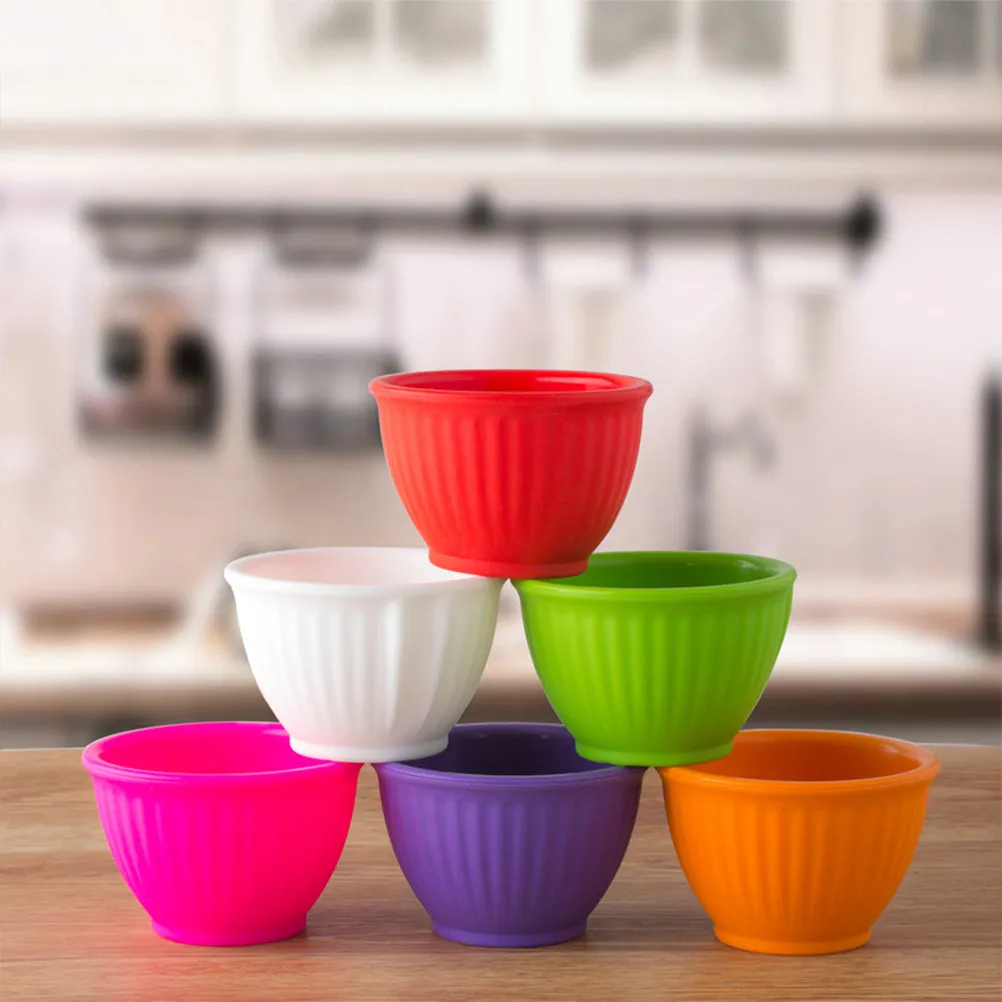 Red Silicone Facial Mask Bowl Anti-Drop Stable Mixing Tool for Home Use DIY Face Masks Beauty Utensil Prep Measuring