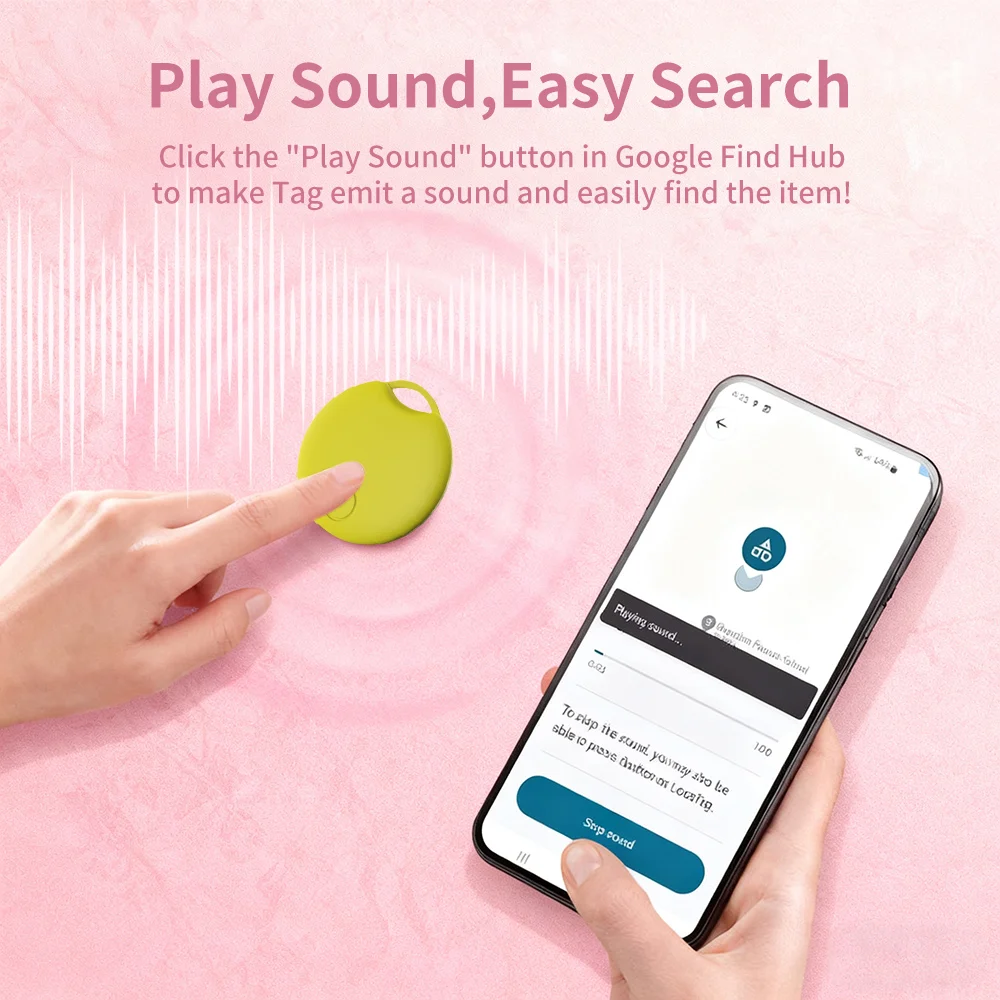 جهاز تعقب لمسافات طويلة ما وراء جهاز تحديد المواقع بتقنية البلوتوث لنظام Android Google Find Hub App العلامة الذكية لهاتف Samsung Xiaomi GMS
