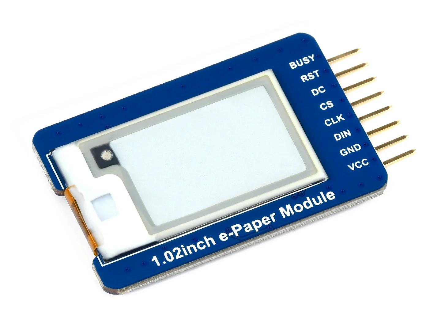 Waveshare 1.02inch E-Ink Paper Display Module Black White Dual Color 128*80 Resolution SPI Interface with Embedded Controller
