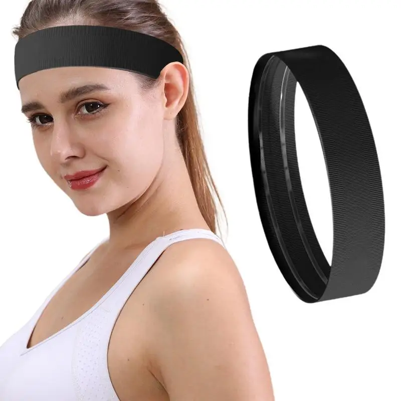 

Workout Sweatbands Moisture Wicking Hair Warp Sport Headbands Yoga Headband Comfortable Quick-Drying Hair Bands For Basketball