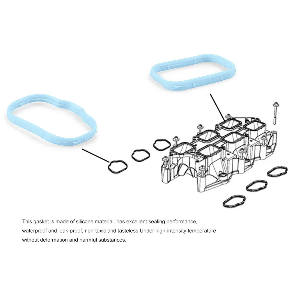 12 pz/set Set guarnizioni collettore di aspirazione guarnizione Plenum 5184562AC per Chrysler per Dodge per Jeep Ram 2011-2019 5184331AC MS97204