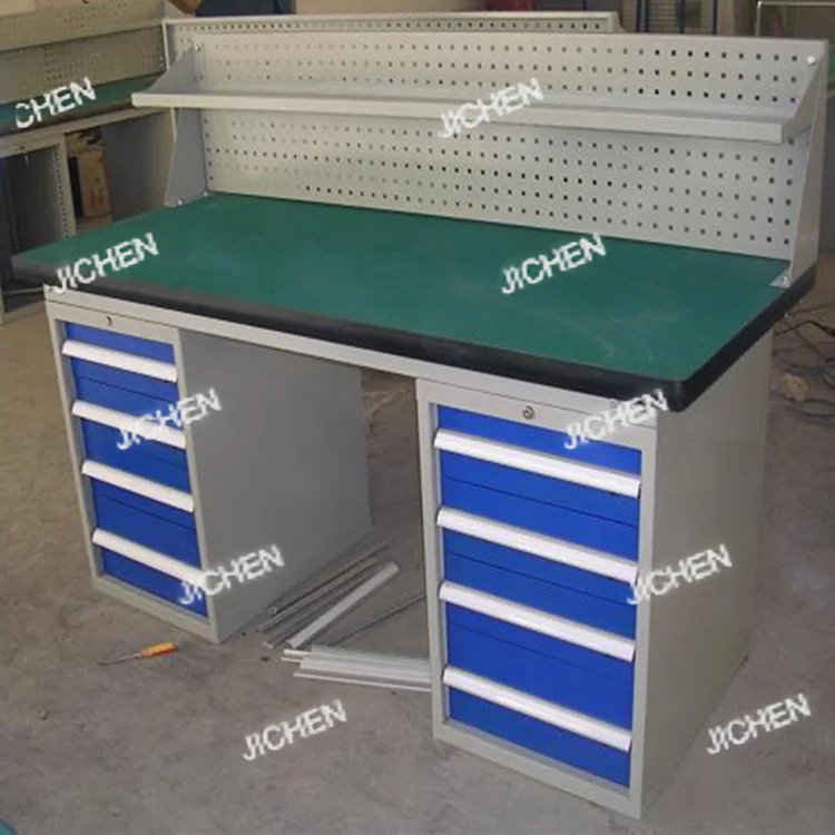 DepositInjection workshop workbench Heavy duty with hanging plate with drawer Fitter workbench Anti-static workbench