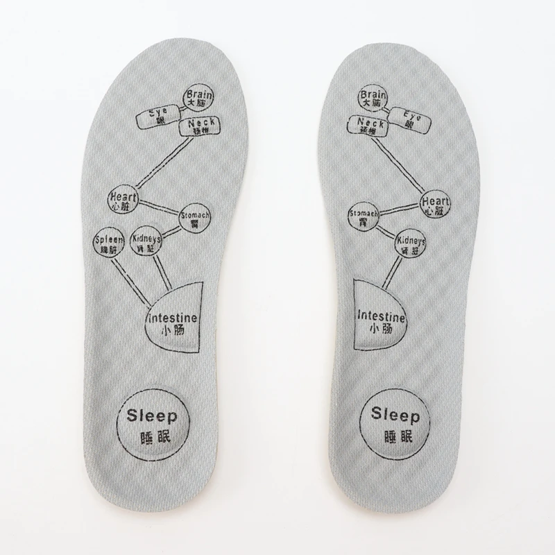 Acupoint Massage Insoles Traditional Chinese Medicine Argy wormwood Insole Anti odor Breathable Health preservation Insoles