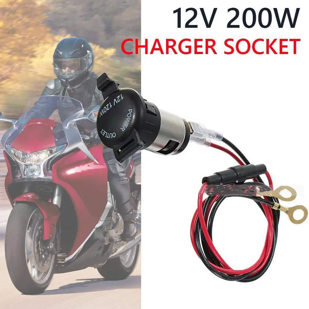 

12V 120W Auto Charger Plug Outlet Parts Power Adapter Socket for Motorcycle Car