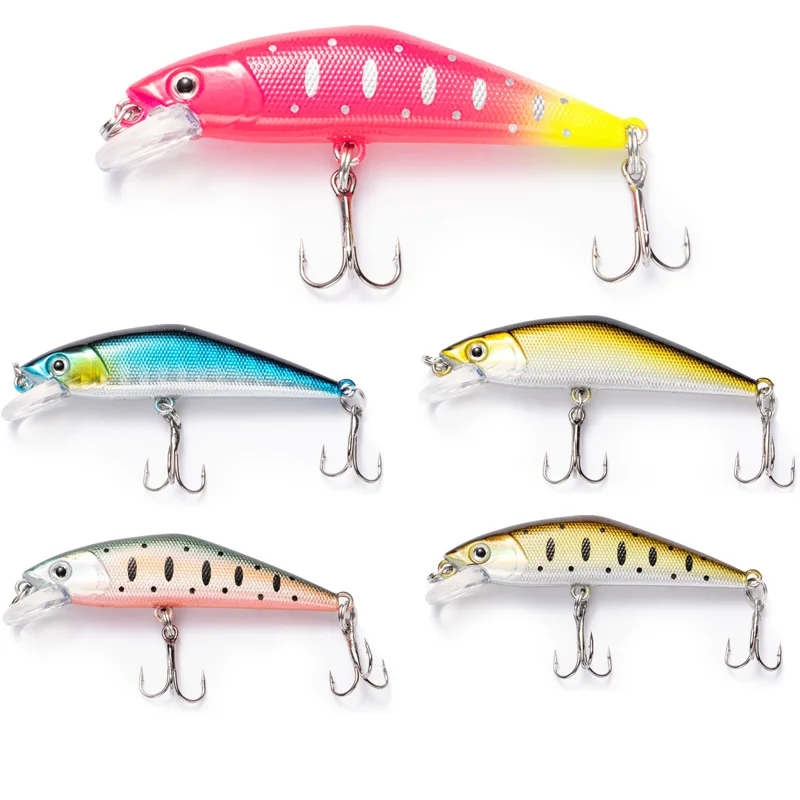 1pcs Mino Luya Bait Fishing Lures Wobblers Pesca 50mm 3.6g Stream Sinking Minnow Hard Bait Perch Pike Salmon Trout Bass