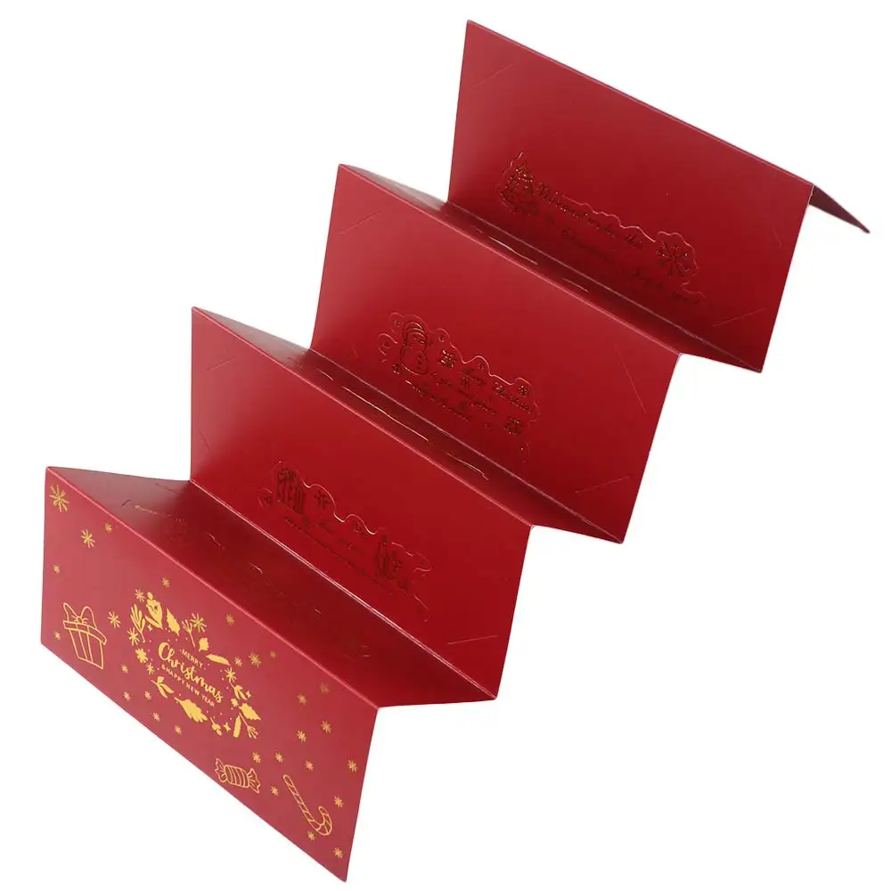 

2 Set Santa Claus Christmas Money Card Envelope Red 6 Card Positions Folding Banknote Card Elk Navidad