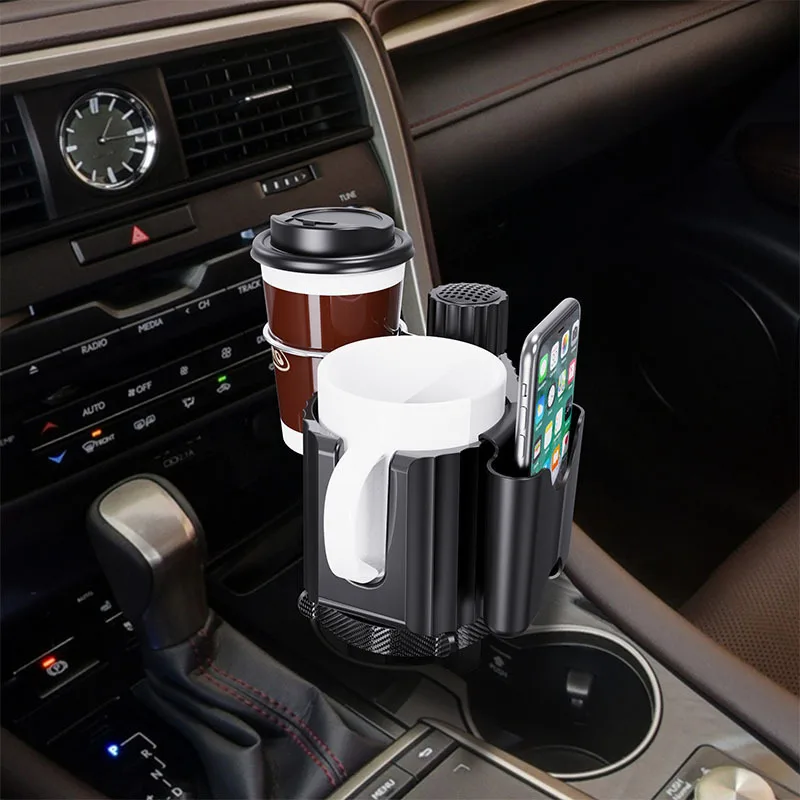 Car Multi-Function Cup Holder Car Storage Rack Dining Table Retractable Rotating Car Drink Holder In-Car Supplies