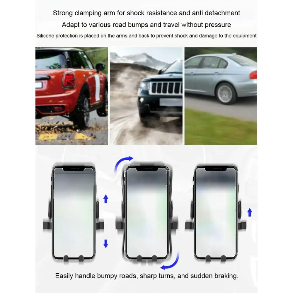 

Практичный регулируемый автомобильный держатель для телефона, подставка на присоске, изогнутый нижний держатель для телефона на приборной панели, универсальная поддержка смартфона