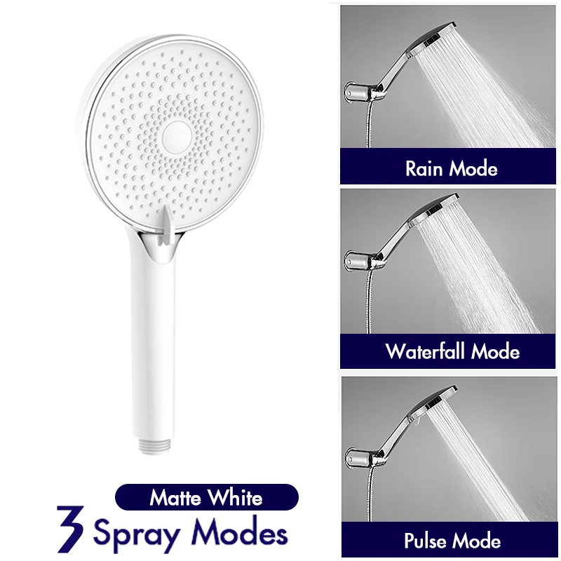 Multifunctional Large Panel Water-Saving Shower Head With Switch To Turn Off The Water Hand-Held Shower Head Bathroom Accessory