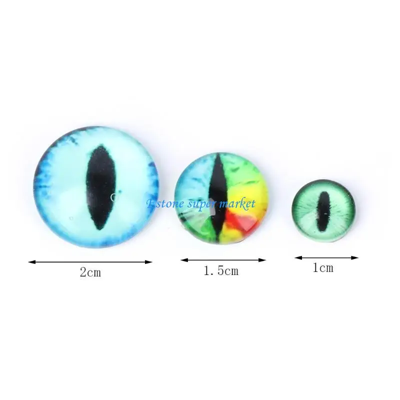 

090B 20Pcs Glass for Doll Eye Making DIY Crafts For Toy Dinosaur Animal Eyes Accessor