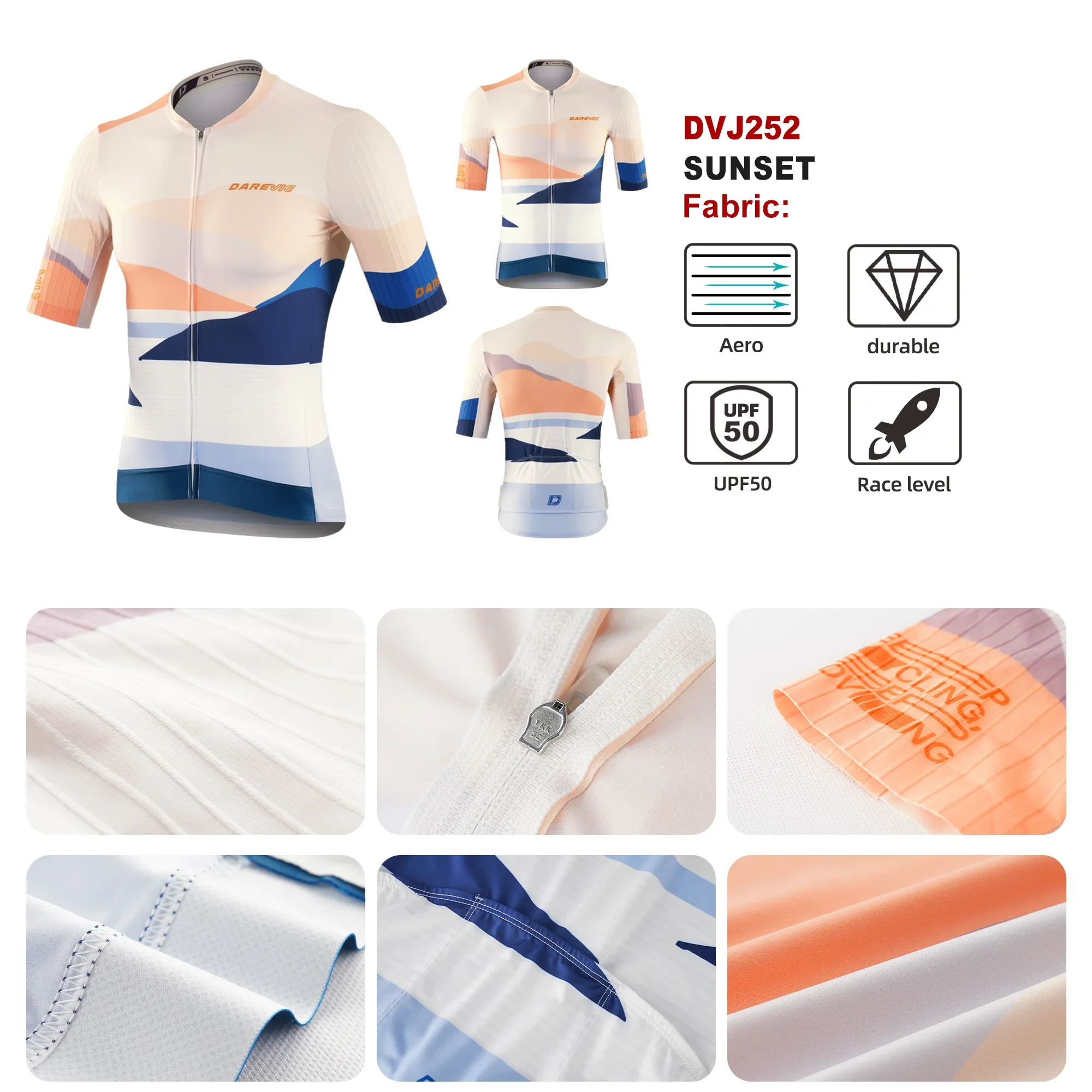 قميص ركوب الدراجات للرجال من DAREVIE، قميص ركوب الدراجات من AREO Pro يمتص الرطوبة وخفيف الوزن وسريع الجفاف #5