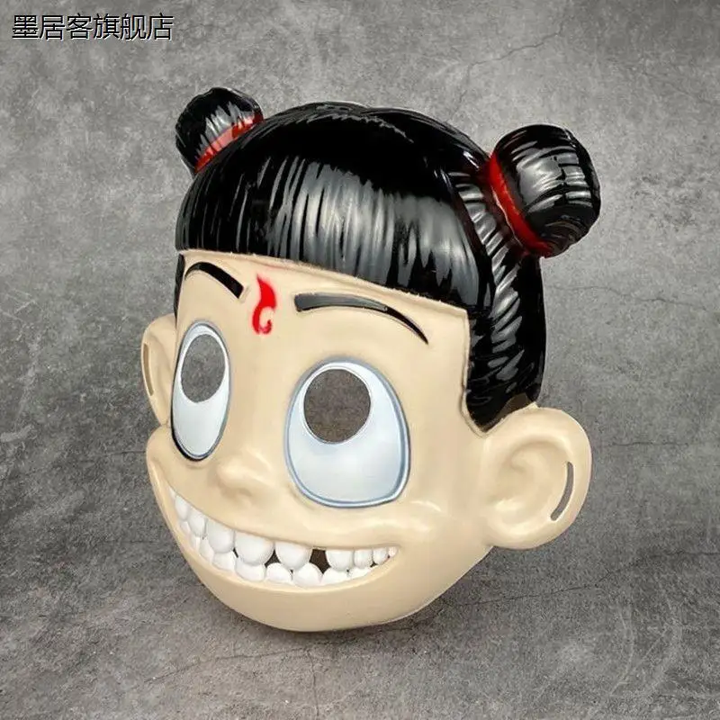 Nezha Demon Masks Boy Nao Hai Tou Set Surrounding Cosine Internet Celebrity Shengong leopardo Aobing Mask