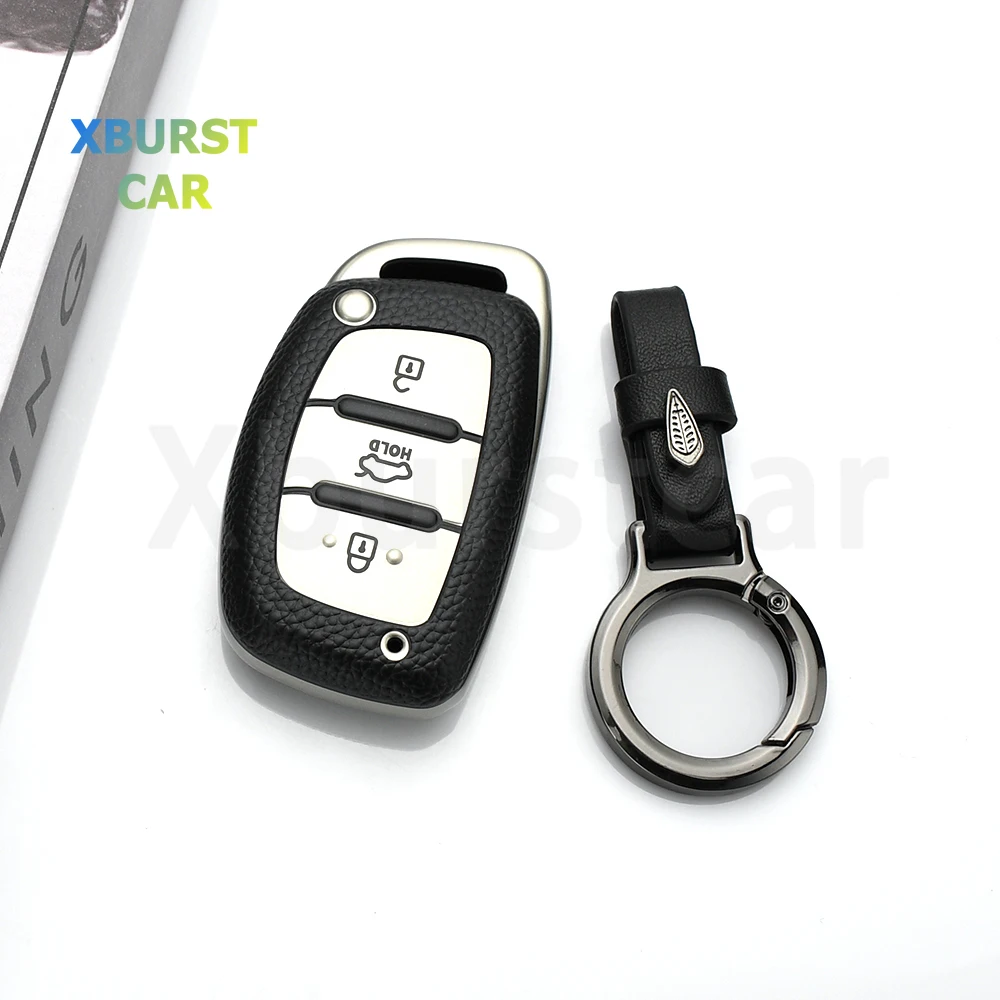 

TPU Leather Car Key Case For Hyundai Tucson Elantra Creta Ix35 I40 I20 I10 Sonata Ioniq Accent Creata Smart Remote Fobs Cover