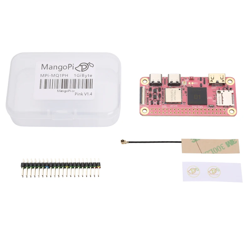 

New MangoPi MQ-Pro D1 Demo Board RISC-V SBC 1GB RAM With WiFi/BT Sakura Pink V1.4