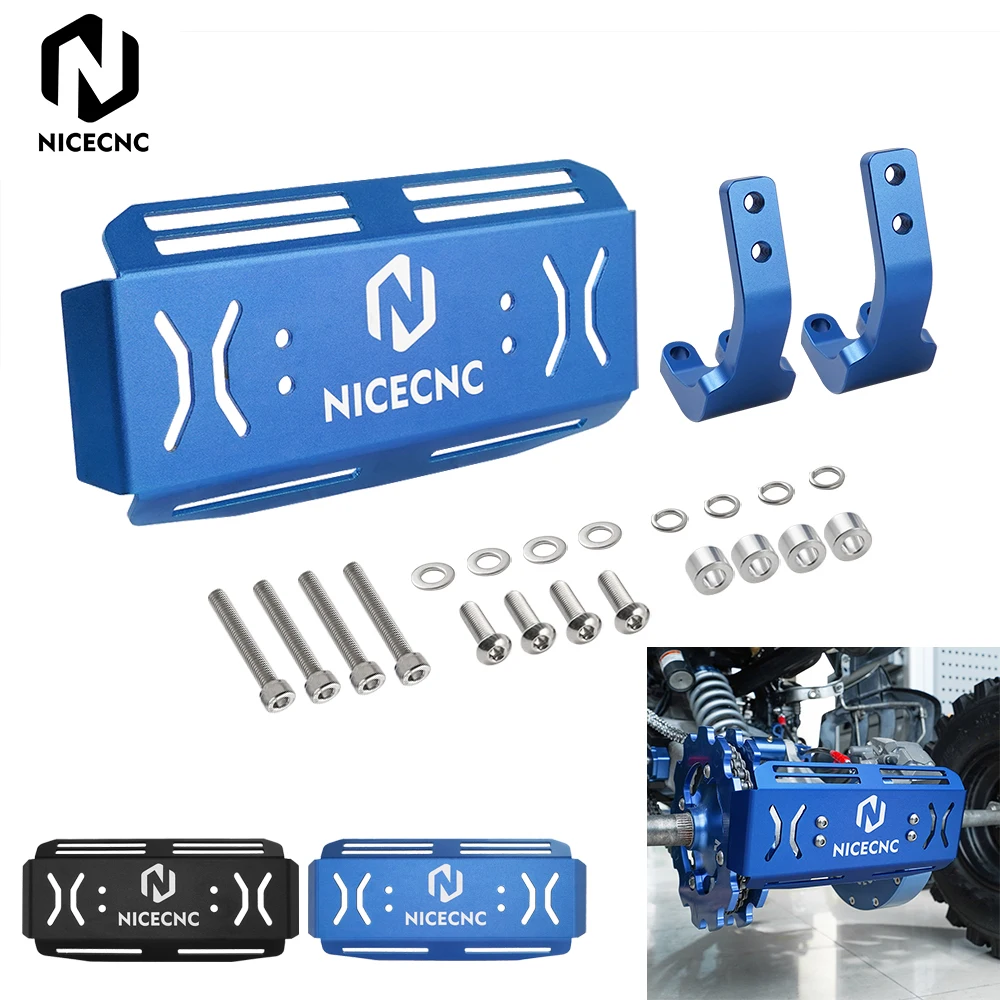 NICECNC Aluminium Rear Bumper Bash Guard Cover Protector For Yamaha Raptor 700 2006-2011 2013-2024 Raptor 700R 2012 2016-2024